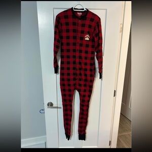 Lazy One “Flapjacks” Adult size small onesies/pjs